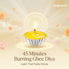 neideepam®  Pure Ghee Cup Diya | Approx. 45-Minute Burn Time | Indoor & Outdoor Use | NABL Tested & Certified