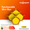 neideepam® Panchamukhi Ghee Diya | Burn Time - 1.5 Hrs Burn Time Per Diya | Ready-to-Use | NABL Tested & Certified